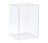 sourcing map Vitrina transparente, caja de acrílico, caja transparente a prueba de polvo, 20 x 20 x 30 cm, para coleccionables, manualidades