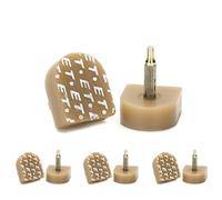 sourcing map Zapatos de plástico Puntas de tacón Alto para Mujer 1.8 x 1.5 x 2cm 8 Piezas Beige