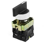 sourcing map ZB2-BE101 SPDT 2NO 4 Terminal 3-Posición Rotatorio Selector Conmutador AC600V 10A
