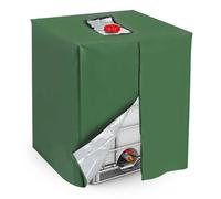 sourcing map Zipper IBC - Funda protectora para tanque de agua de 275 galones, 420D Oxford pesado, impermeable, para jardín al aire libre de 1000 L, (39.37 x 47.24 x 45.66 pulgadas, verde)
