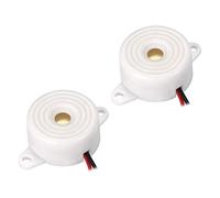 sourcing map Zumbador Electrónico Activo Sirena de Alarma Sonido Intermitente Parlante, CC 12V 2 Piezas