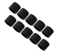 sourcingmap 10 Piezas Negro Tapones Anti Polvo de Silicona para Conexión Hembra RCA Cubierta Protectora