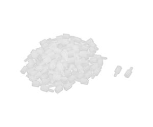 Sourcingmap® 100 x White Nylon Hex Standoff Espaciador Hembra a Macho M2,5x6 + 6mm