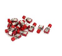 sourcingmap 15pcs Mini Pulsador interruptor 2 posiciones momentáneo AC 120V 5A/ AC 250V 2A SPDT 1NO 1NC
