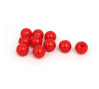 sourcingmap® 20 mm Diámetro De La Bola De Plástico Con Rosca M5 Agujero Ciego Manejo Perillas Rojas 10 Piezas