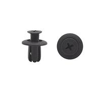 sourcingmap 20pzas Clip Sujetador tipo empuje 8mm universal coche negro remache de plástico protector contra salpicaduras