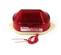 Sourcingmap - 220v 3w rojo atado con alambre del estroboscópico del led lámpara de señal de alarma industrial