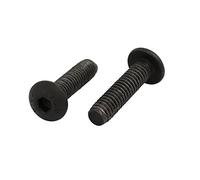 Sourcingmap - ® 2pcs M4 x 16 mm 10,9 grado hexagonal Reverse mano izquierda rosca tornillo perno negro