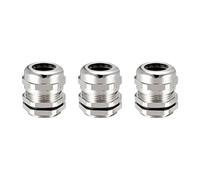 Sourcingmap - 3 piezas M22 cable guirnalda de metal impermeable conector de alambre para 10 mm-13 mm de diámetro
