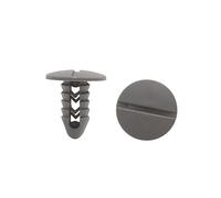 sourcingmap 30Pcs Clips guardabarros Remaches Clips De Plástico Sujetador Coche Gris Puerta Del Automóvil Colocar 10mm Agujero