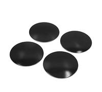 Sourcingmap - 4 Piezas 60 mm Dia Negro aleación de Aluminio Rueda de Coche de diseño hub Caps Centro para Decor