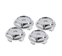 Sourcingmap - 4 Tapas para Llantas de Coche, 68 mm de diámetro, 4 Clips, Cromado