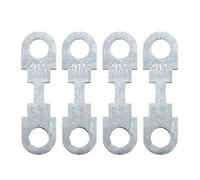 sourcingmap 4 tiras de fusibles planas de 40 A, tono plateado para coche DC 12 V Universal