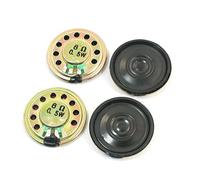 Sourcingmap - 4pcs 0.5w 8 ohmios de 28 mm de diámetro pequeño de metal en el interior del altavoz reproductor de másica imán