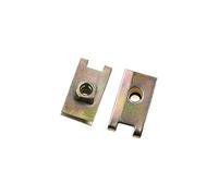 sourcingmap 50Pcs Tipo U Clip M5 Tornillo Tuerca Grapa Sujeción de Vehículo Puerta Panel