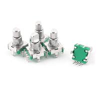 sourcingmap® 5pcs 6mm Rotary Encoder Push Botón cambio -llavecambio Componentes electrónicos