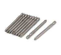 sourcingmap 6mm Phillips PH2 Puntas Destornillador magnético eléctrico de inserción de tornillo de 75 mm de longitud 10pcs