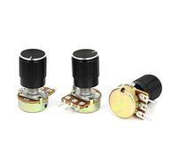 Sourcingmap - a15011600ux0218 3 pcs 1 K Ohm Lineal Taper Rotary potenciómetro 1 KB B1 K Pot - como se Muestra en la Imagen (-)