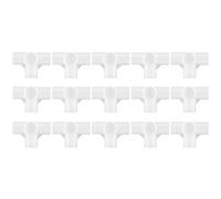Sourcingmap - Accesorios para zapatero conectores, 16 mm de diámetro interior para reparación de armarios montados de 4 vías, repuesto de piezas de 15 piezas