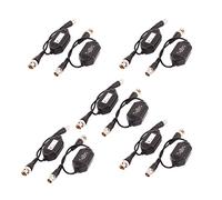 Sourcingmap® Aislador de Lazo de Tierra Macho de 10 Piezas Video Balun Coaxial BNC un Hembra para CCTV cámara