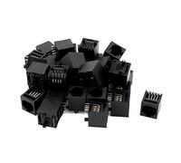 Sourcingmap® Ángulo Recto RJ45 8P8C PCB Montaje Modular de Red Conector Enchufe 39pcs