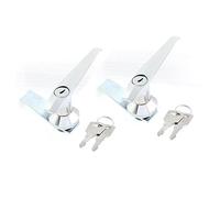 sourcingmap Armario metálico para montaje en panel de la manija cerradura de la leva 2pcs w Teclas