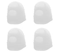 Sourcingmap - Carcasa de silicona y guitarra, ukelele, Banjo Bass dedos Finger Picks pantalla 4 pcs blanco