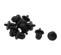 Sourcingmap Caucho Negro 6.35mm Audio Jack PC DVD Micrófono Tapón De Polvo Funda 10PCS