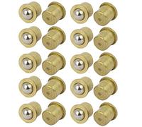 Sourcingmap - Cierre de bola de latón para puerta de armario de 8 mm de diámetro, 20 unidades
