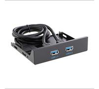 Sourcingmap - Conector USB de 3,5 pulgadas para unidad de disquete (panel frontal, 2 puertos USB 3.0, salida de 20 pines)