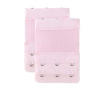Sourcingmap Damas 2 Filas De Ganchos De Ojo Cinta Del Sujetador De La Correa De Extensión Gancho Extendido 2Pcs Rosado-2x3 ganchos 2pcs Una Talla