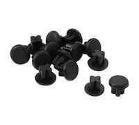 Sourcingmap - Goma teléfono Celular Anti Polvo 3.5 mm Auriculares Oído Tapa Tapón Cap 15Pcs Negro