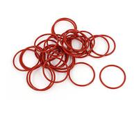 sourcingmap Juntas Tóricas de Caucho de Anillo de Sellado Resistente a Calor Rojo NBR Anillo Anilla 30 Piezas de 18mm X 1mm