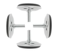 Sourcingmap M8 x 20 x 50 mm Tornillo en muebles deslizamiento nivelación pies ajustable nivelador Pad para máquina industrial armario silla pata 4 Pack
