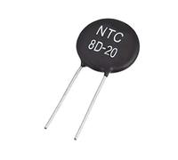 Sourcingmap NTC - Resistencias de termistor 8D-20 6A 8 ohmios - Sensores de temperatura del limitador de corriente (5 unidades)