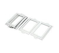 sourcingmap OFICINA soporte de cajones archivos Etiqueta Etiqueta para Marcos tono de plata de 105 mm x 60 mm 6PCS