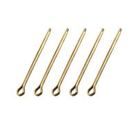 Sourcingmap - Pasador para alcachofa dividida, de latón macizo, 2 puntas, tono dorado, 5 unidades