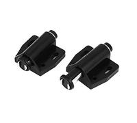 sourcingmap® Pestillo de sujeción empuje magnético para armario de cocina para armario para cajón de puerta abierta negro 2pcs
