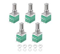 Sourcingmap Potenciómetro de película de carbono, resistencias variables, giro único, 10K-5pcs