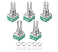 Sourcingmap Potenciómetro de película de carbono, resistencias variables, giro único, 20K-5pcs