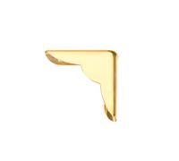 Sourcingmap - Protectores de esquina para libros de metal, 22 x 22 x 6 mm, color dorado 30 unidades