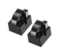 Sourcingmap - Relé de arranque para refrigerador de 2 pines de 33 ohmios para compresor, 2 unidades, color negro