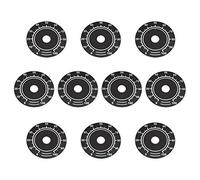 Sourcingmap Rheostat Transformador variable de control de potenciómetro 0-100 Dial Face Plate 10 piezas