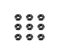 Sourcingmap - ® Tuercas hexagonales M3 de acero al carbono, grado 8, tuerca hexagonal negro, 100 piezas