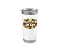 Sourdough 1st Self Care Bread Baking Pun Baker Vaso térmico de acero inoxidable de doble pared
