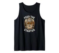 Sourdough Baker Bread Making Feed The Starter Camiseta sin Mangas