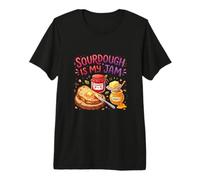 Sourdough Is My Jam Funny Baking for Women Bakers Moms Camiseta Premium