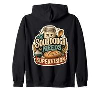 Sourdough Needs Supervision Humor Masa Madre Sudadera con Capucha