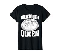 Sourdough Queen Pan Hacer Pan De Masa Divertidos Amantes De La Hornear Camiseta