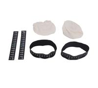 Sourdough Starter Jar Kit, Breathable Burlap Cloth Cover with Date - Marked Feeding Band, Temperature Strip for 3 to 4 Inch Jars, Replacement Set for Mason Jars